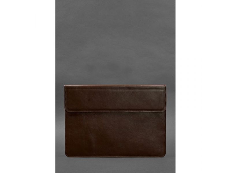 Кожаный чехол-конверт на магнитах для MacBook 14 Бордовый, фото 1