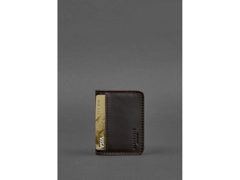 Кожаная обложка для ID-паспорта и водительских прав 4.1 коричневая с гербом Украины, фото 4