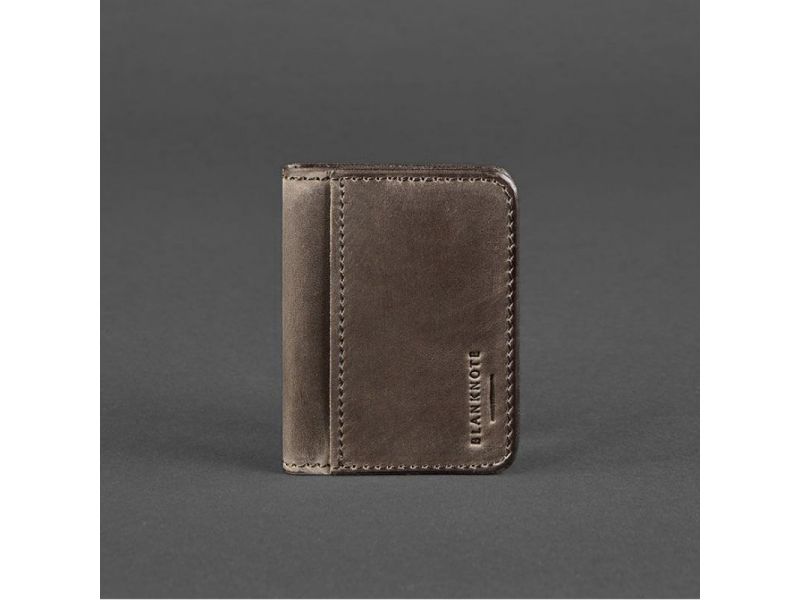 Кожаная обложка для ID-паспорта и водительских прав 4.1 темно-коричневый Crazy Horse с гербом, фото 5