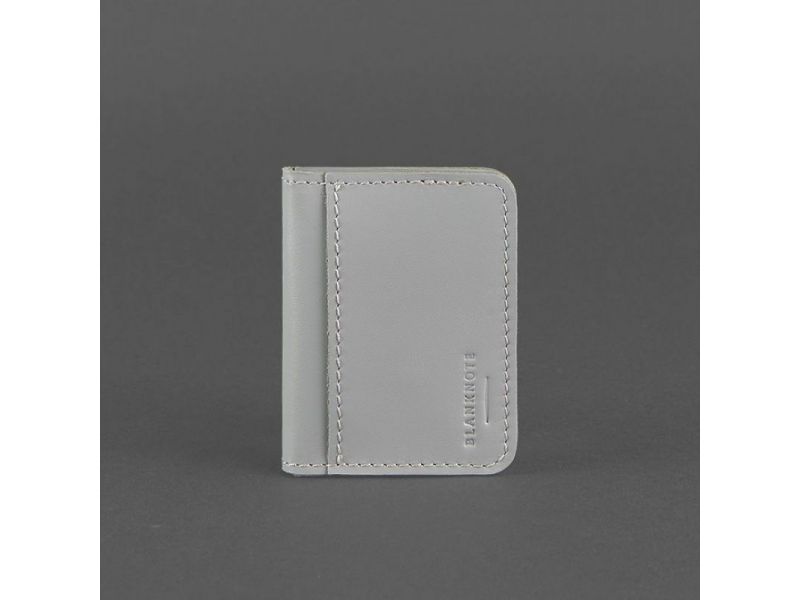 Кожаная обложка для ID-паспорта и водительских прав 4.1 Серая с гербом, фото 5