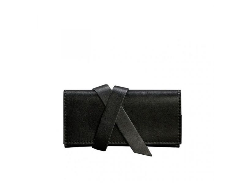 Кожаный кисет для табака 1.0 черный Краст, фото 6