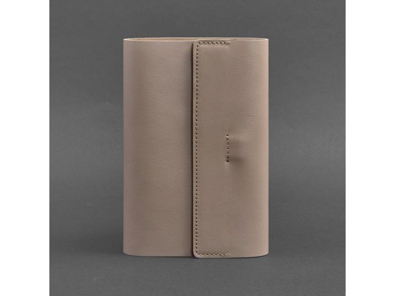 Кожаный блокнот софт-бук 7.0 светло-бежевый Краст, фото 5
