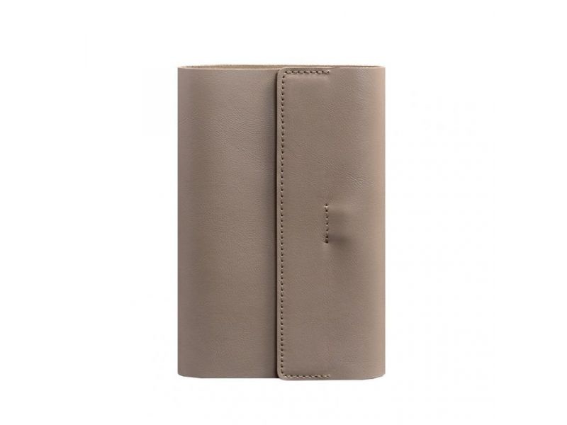 Кожаный блокнот софт-бук 7.0 светло-бежевый Краст, фото 6