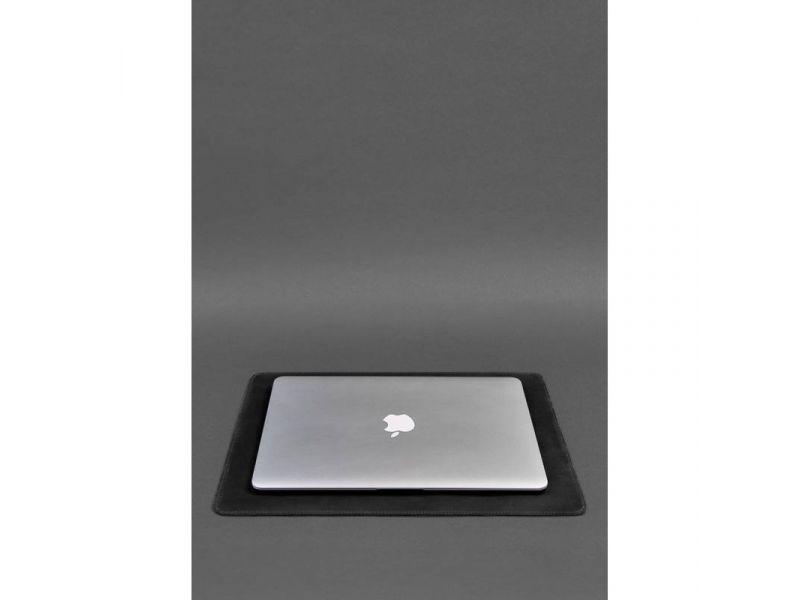 Набор для рабочего стола из натуральной кожи 1.0 черный Crazy Horse, фото 4