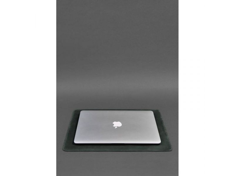 Набор для рабочего стола из натуральной кожи 1.0 зеленый Crazy Horse, фото 4