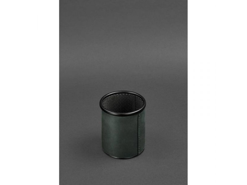 Набор для рабочего стола из натуральной кожи 1.0 зеленый Crazy Horse, фото 9