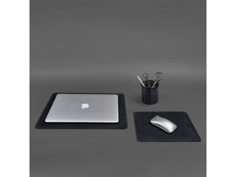 Настольный набор из натуральной кожи 1.0 синий Crazy Horse, фото 10