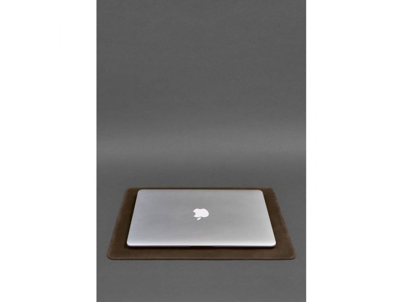 Набор для рабочего стола из натуральной кожи 1.0 темно-коричневый Crazy Horse, фото 4