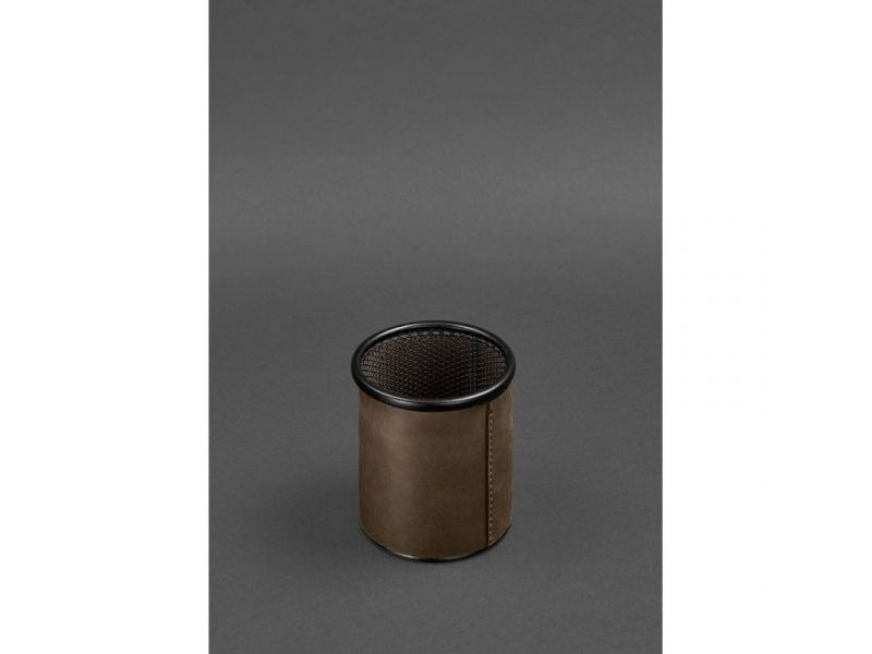 Набор для рабочего стола из натуральной кожи 1.0 темно-коричневый Crazy Horse, фото 9