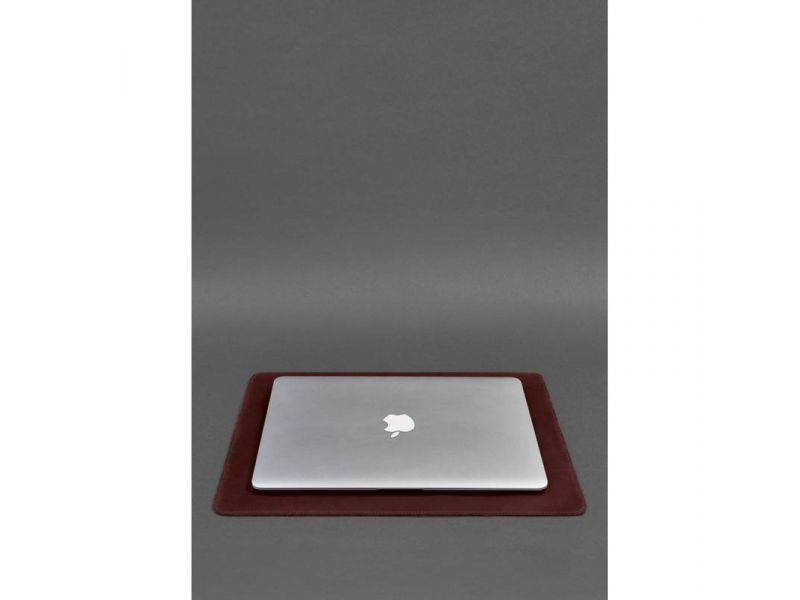 Набор для рабочего стола из натуральной кожи 1.0 бордовый Crazy Horse, фото 4