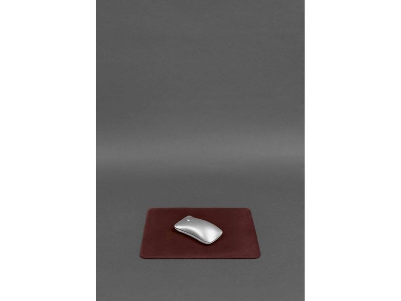 Набор для рабочего стола из натуральной кожи 1.0 бордовый Crazy Horse, фото 6