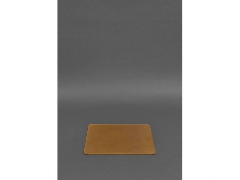 Набор для рабочего стола из натуральной кожи 1.0 желтый Crazy Horse, фото 7