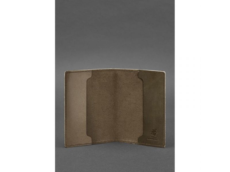 Кожаная обложка для военного билета 7.0 темно-коричневая Crazy Horse, фото 3