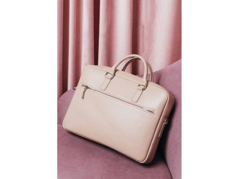 Кожаная деловая сумка Briefcase 2.0 светло-бежевый, фото 3