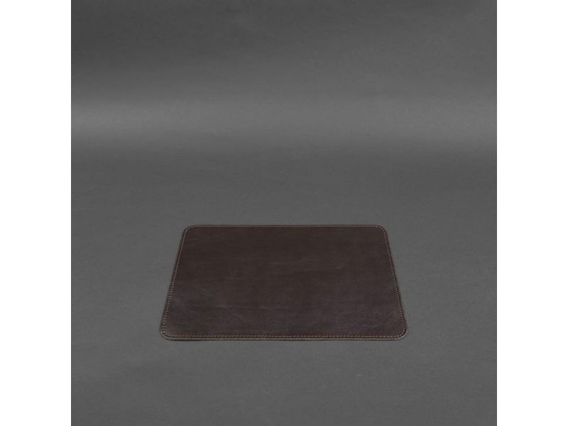 Коврик для мышки из натуральной кожи 1.0 темно-коричневый краст, фото 3