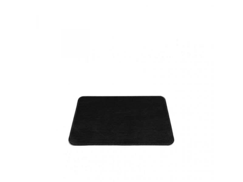 Коврик для мышки из натуральной кожи 1.0 черный краст, фото 4