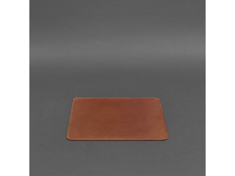 Коврик для мышки из натуральной кожи 1.0 светло-коричневый Crazy Horse, фото 5