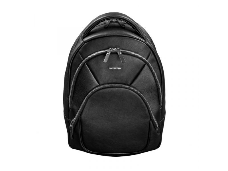 Кожаный рюкзак черный краст, фото 8