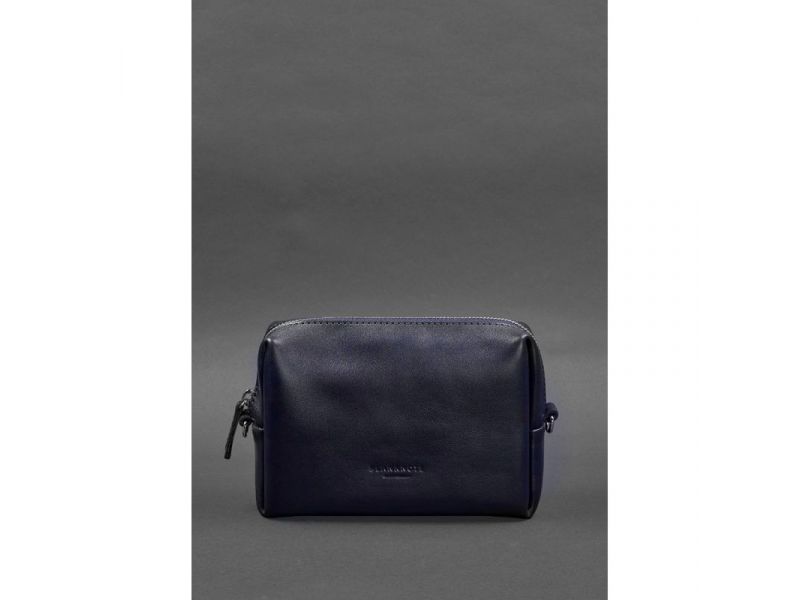 Кожаная косметичка-несессер 3.0 Синий Краст, фото 1