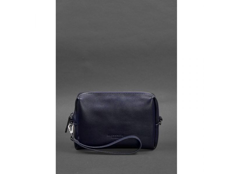 Кожаная косметичка-несессер 3.0 Синий Краст, фото 2