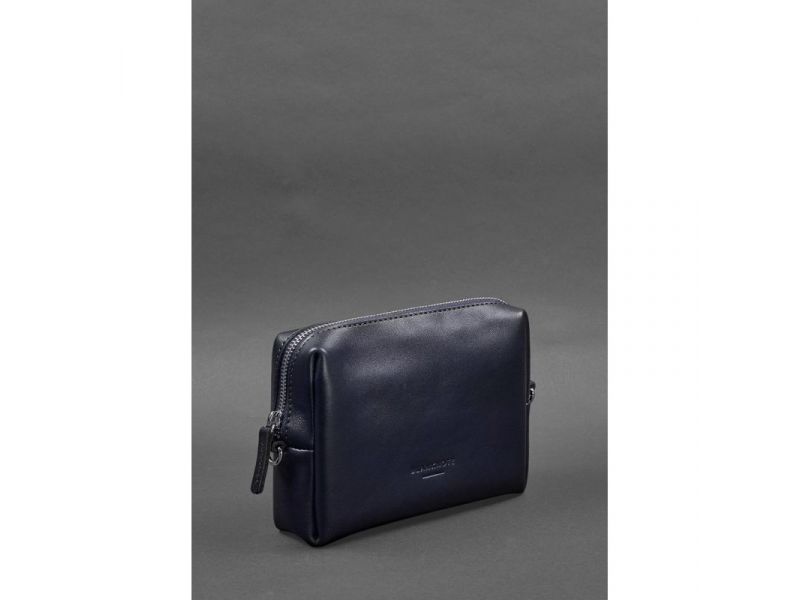 Кожаная косметичка-несессер 3.0 Синий Краст, фото 3