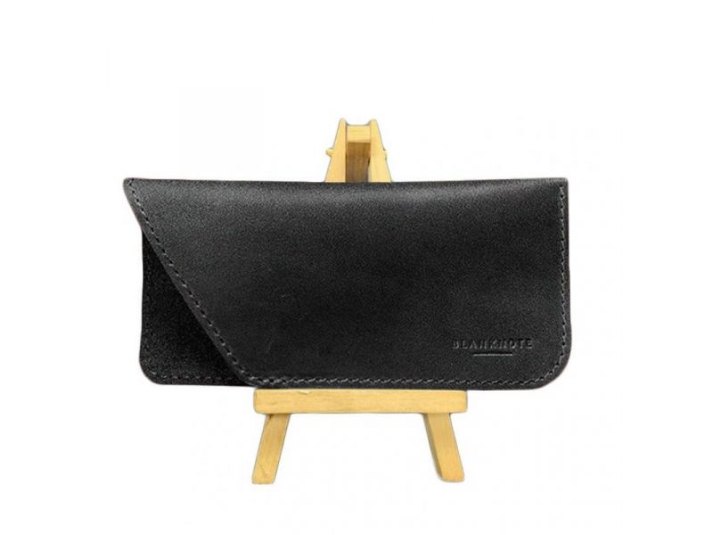 Кожаный чехол для очков Черный Краст, фото 5