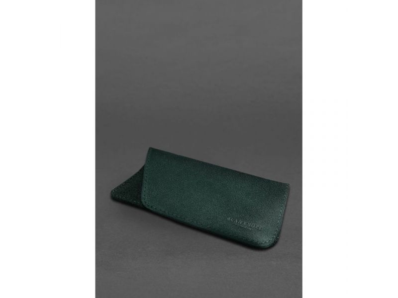 Кожаный чехол для очков Зеленый Краст, фото 3