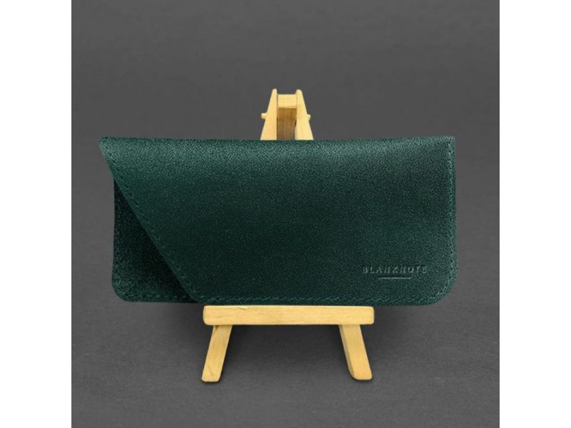 Кожаный чехол для очков Зеленый Краст, фото 4