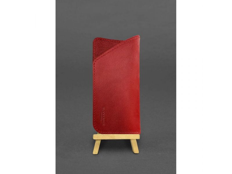 Кожаный чехол для очков Красный Краст, фото 2