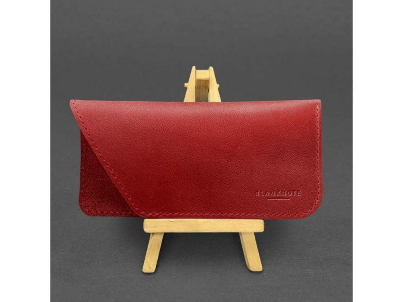 Кожаный чехол для очков Красный Краст, фото 4