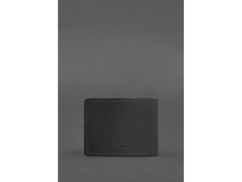 Кожаная обложка для удостоверения участника боевых действий (УБД) черная Crazy Horse, фото 3