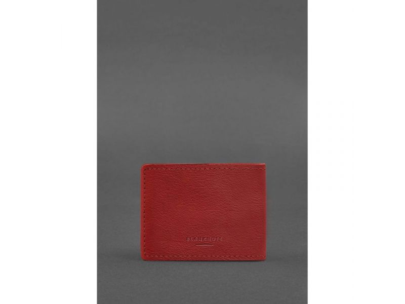 Кожаная обложка для удостоверения участника боевых действий (УБД) красная, фото 3