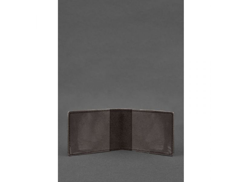 Универсальная кожаная обложка для удостоверения темно-коричневая, фото 2