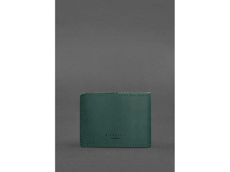 Универсальная кожаная обложка для удостоверения зеленая Crazy Horse, фото 3