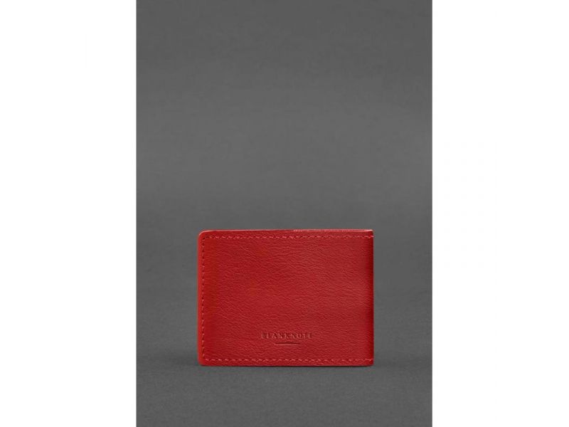 Универсальная кожаная обложка для удостоверения красная, фото 3