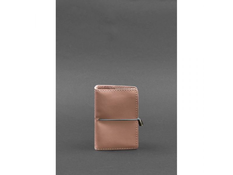 Женский кожаный кард-кейс 7.0 рожевый Краст, фото 1