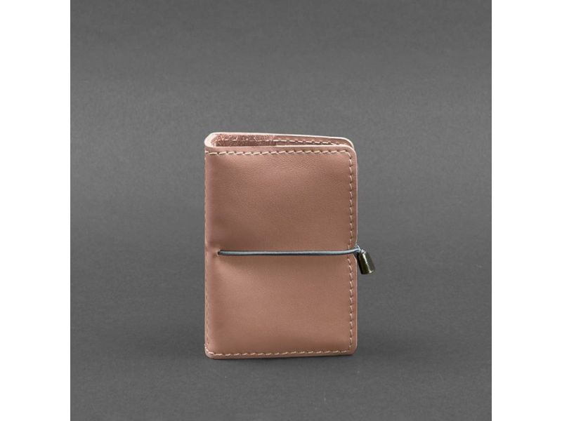 Женский кожаный кард-кейс 7.0 рожевый Краст, фото 5