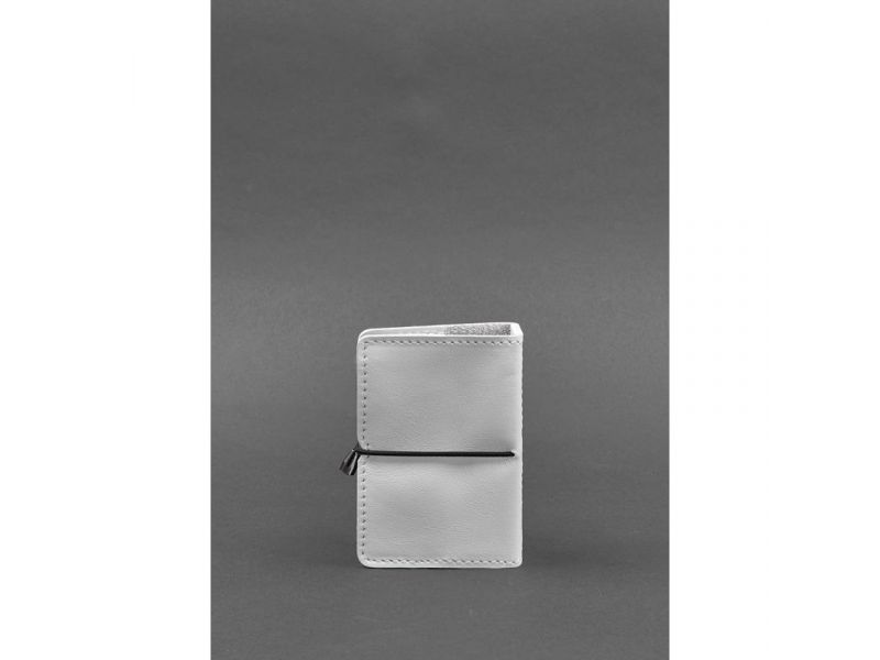 Женский кожаный кард-кейс 7.0 белый Краст, фото 4