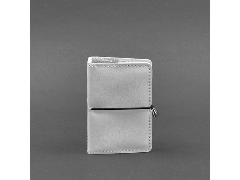 Женский кожаный кард-кейс 7.0 белый Краст, фото 5