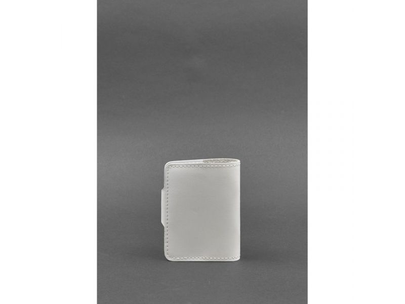 Женский кожаный кард-кейс 7.1 (Книжечка) белый, фото 4