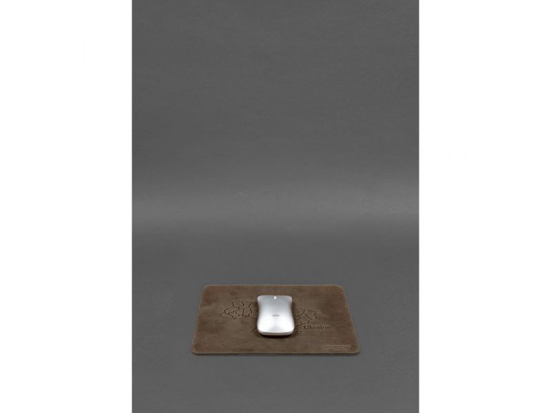 Коврик для мышки из натуральной кожи 1.0 темно-коричневый Crazy Horse, фото 4