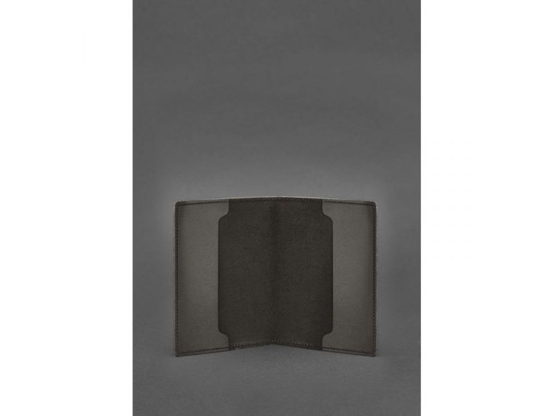 Кожаная обложка для служебного удостоверения военнослужащего Госспецсвязи темно-коричневая, фото 3