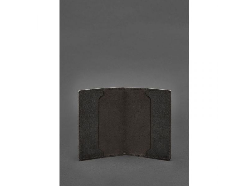 Кожаная обложка для служебного удостоверения военнослужащего Госспецсвязи темно-коричневая, фото 2