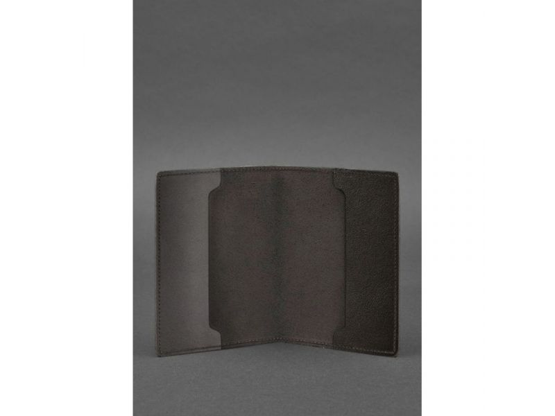 Кожаная обложка для военного билета офицера запаса 8.0 темно-коричневая, фото 2