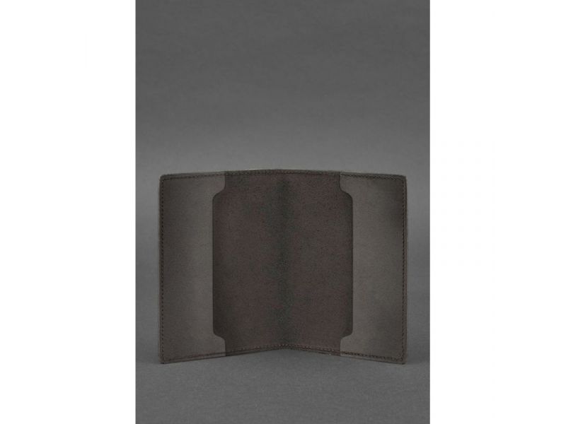 Кожаная обложка для военного билета офицера запаса 8.0 темно-коричневая, фото 3