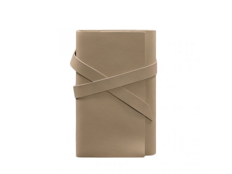 Женский кожаный блокнот (Софт-бук) 1.0 Светло-бежевый, фото 5