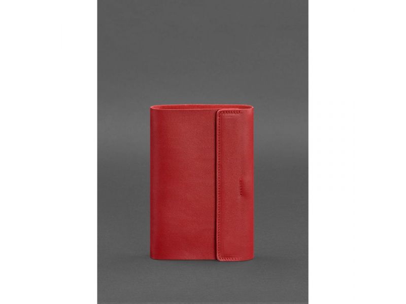 Кожаный блокнот софт-бук 7.0 красный Краст, фото 1