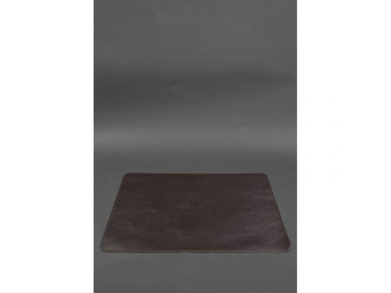 Набор для рабочего стола из натуральной кожи 1.0 темно-коричневый краст, фото 6