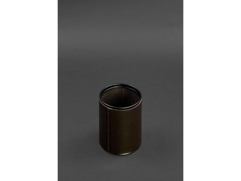 Набор для рабочего стола из натуральной кожи 1.0 темно-коричневый краст, фото 10