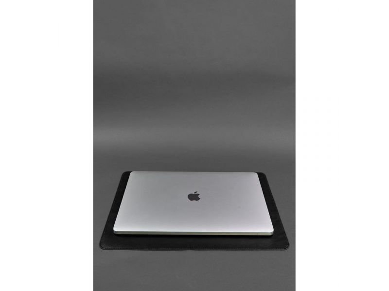 Набор для рабочего стола из натуральной кожи 1.0 черный краст, фото 4